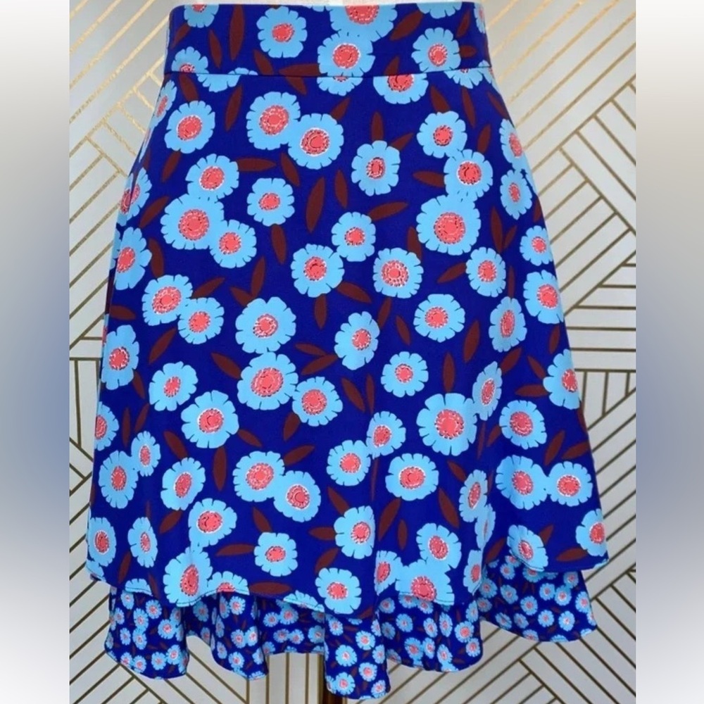 Kate Spade New York - Tangier Floral Double Layer Skirt Size 2 - Picture 8 of 17